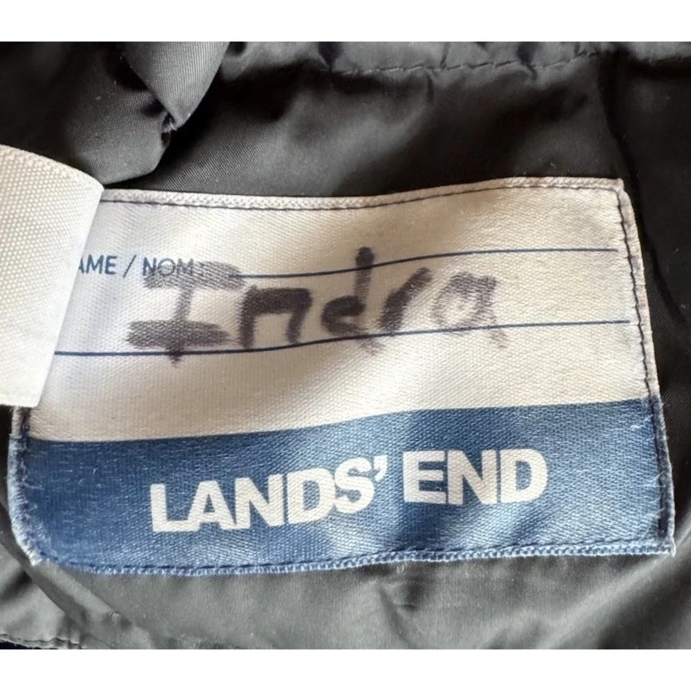 Lands' End Parka Expedition Waterproof Winter Down Jacket Black Kids Size S 6/7